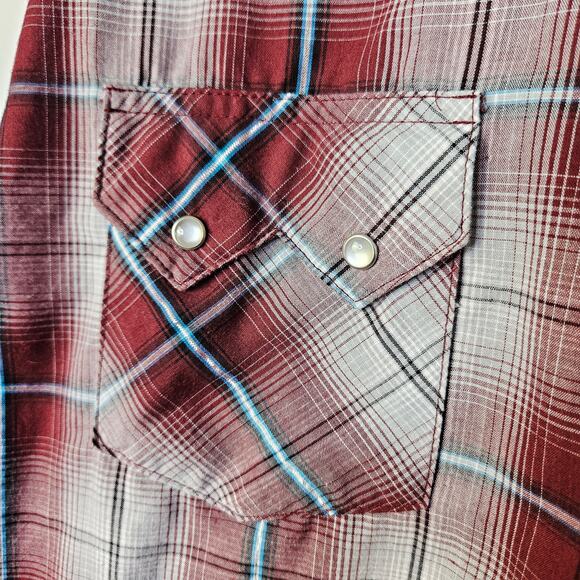 Wrangler Western Fashion Snap Shirt Mens Size XL XXL Pearl Snap Rodeo Cowboy - Picture 6 of 10